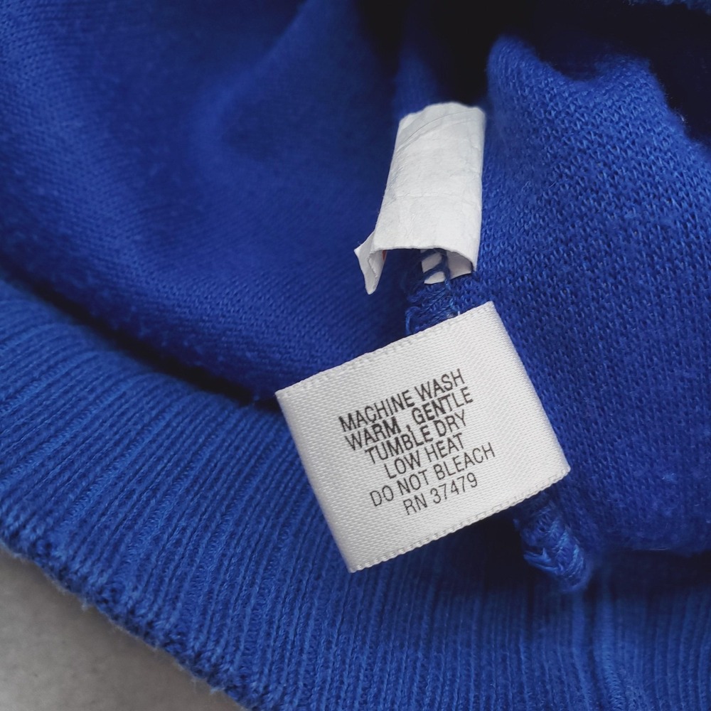 Vintage St. Croix Sweater Men Large Blue Quarter Zip Pullover Mock Neck Made USA - Picture 7 of 15